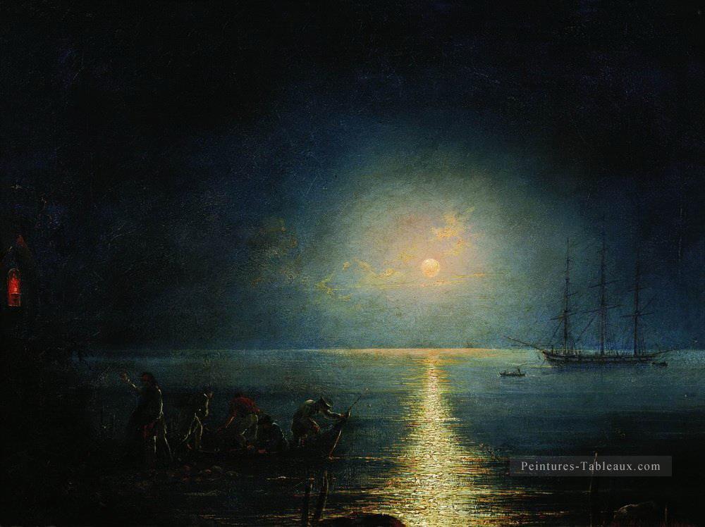Ivan Aivazovsky contrebandiers Paysage marin Peintures à l'huile